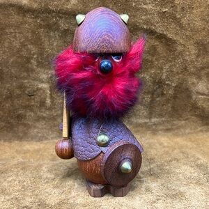 Vintage Furry Wood Viking (#5)
